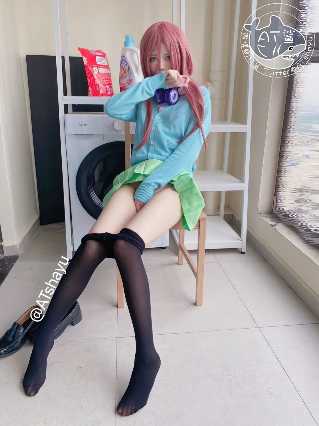 AT鲨 - 五等分的新娘·中野三玖 [47P-69MB] tg@simisebaisi 【丝足阁】029.webp